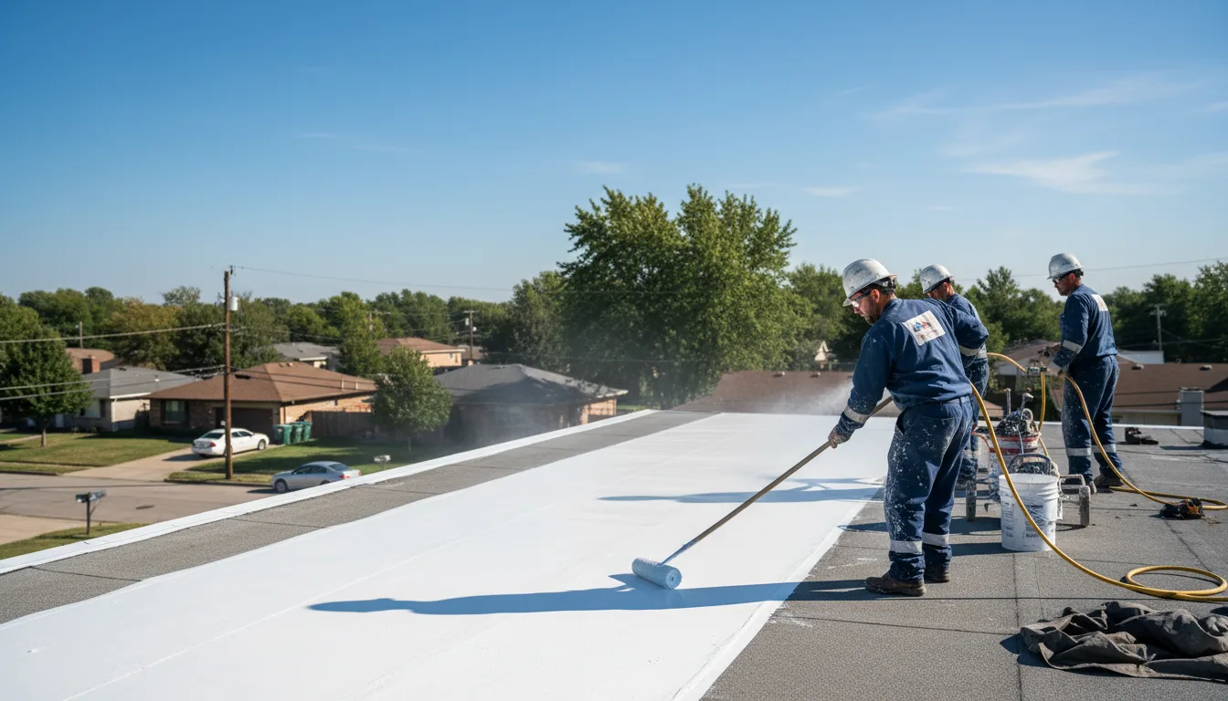Commercial roof coating in Milan, NM near me